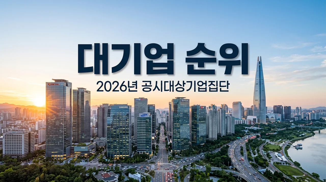 공시대상기업집단 2026년 기준 및 순위 | 대기업 지정 규제 총정리