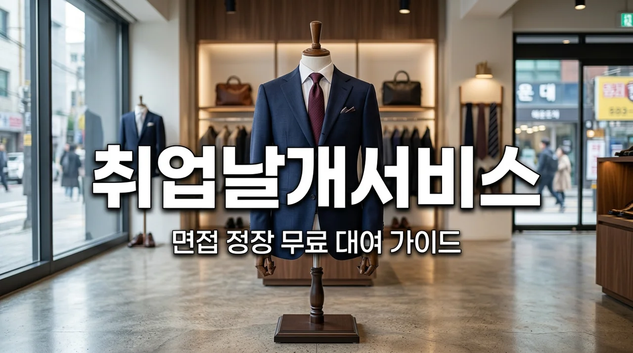 취업날개서비스 면접 정장 무료 대여 방법 및 지점 총정리 (2026)