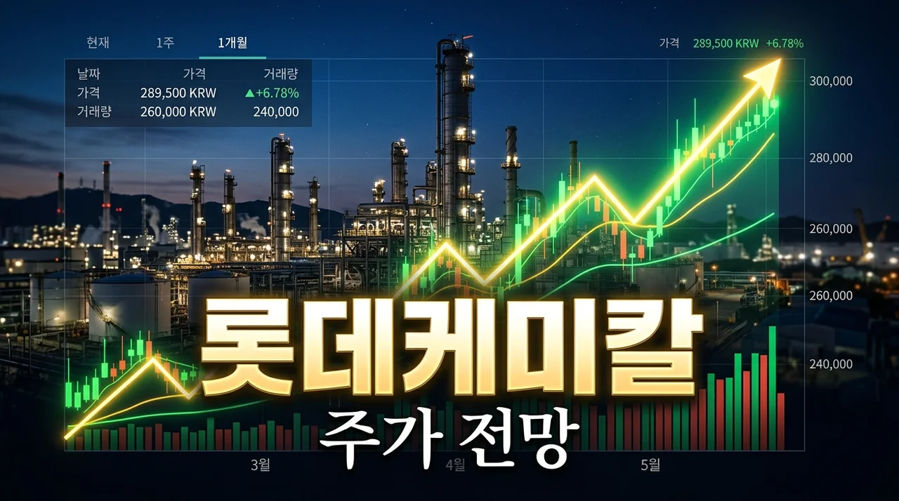 롯데케미칼 주가 전망: 10분기 적자 탈출! 지금이 투자 기회일까요?