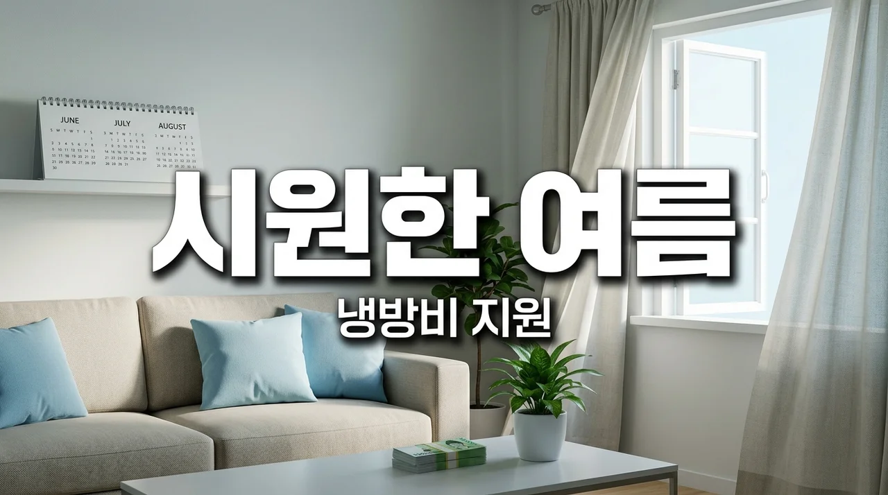 폭염취약계층지원, 2026년 냉방비 최대 50만원 놓치지 마세요!