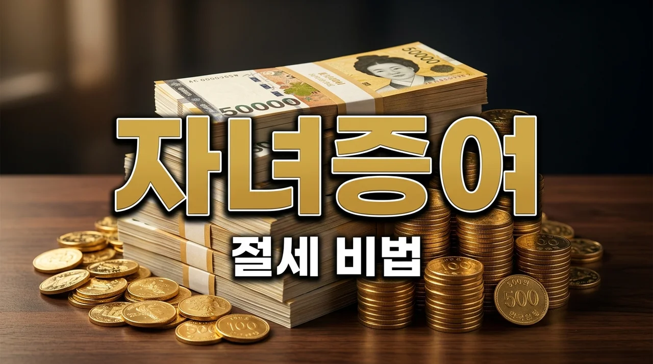 자녀현금증여 비과세 한도 완벽 활용! 절세 신고 방법 A to Z