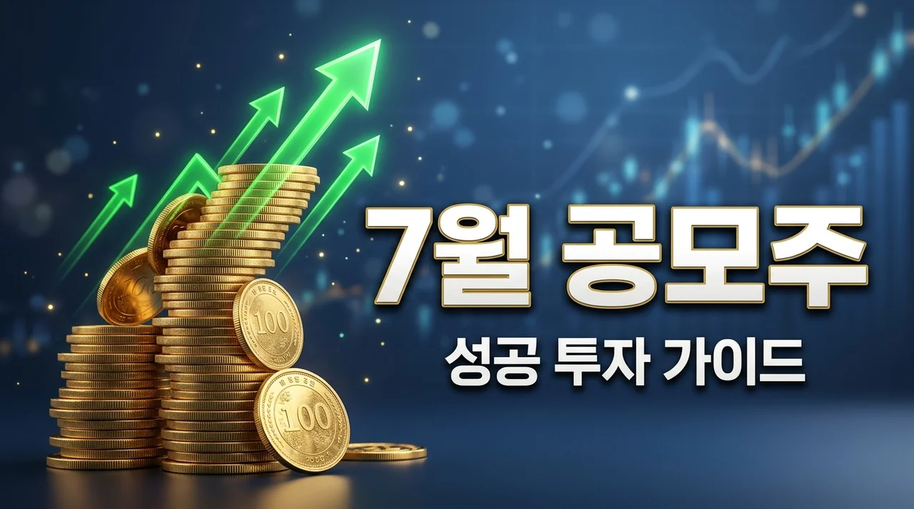 2025년 7월 공모주 일정 총정리! 청약 성공 위한 핵심 전략