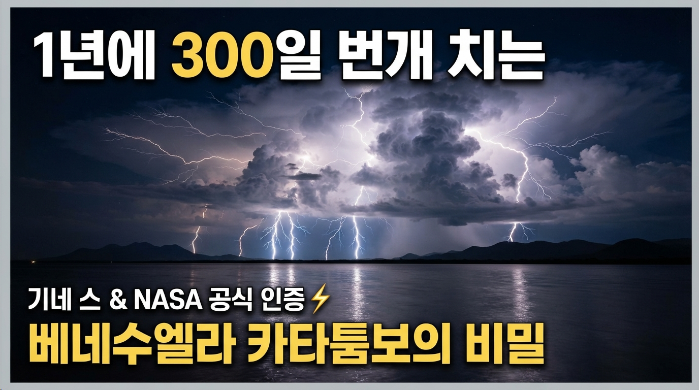 1년에 300일 번개 친다? 베네수엘라 카타툼보의 영원한 번개