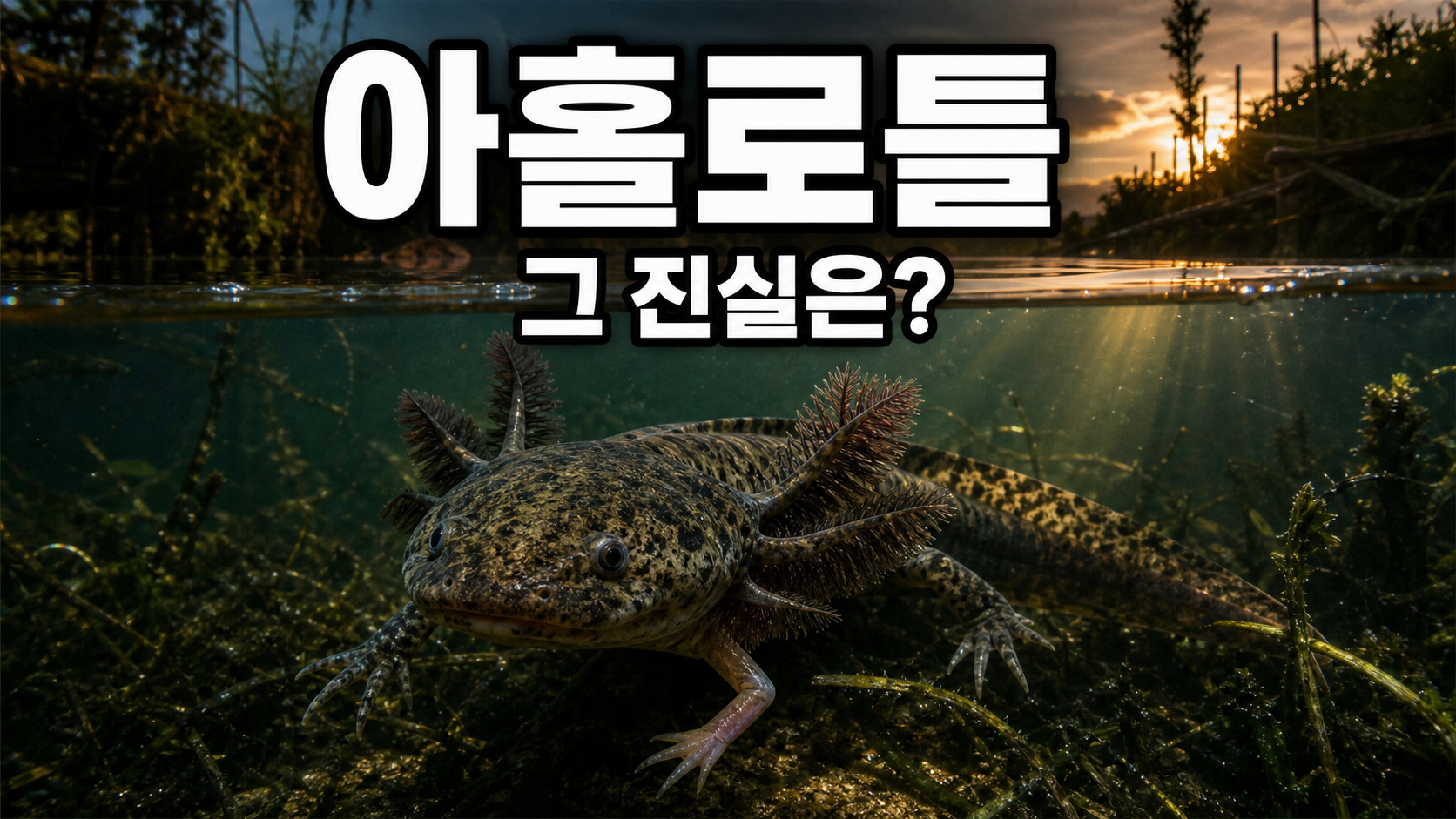 아홀로틀(우파루파), 잘린 다리도 재생하는데 야생엔 왜 수십 마리뿐일까