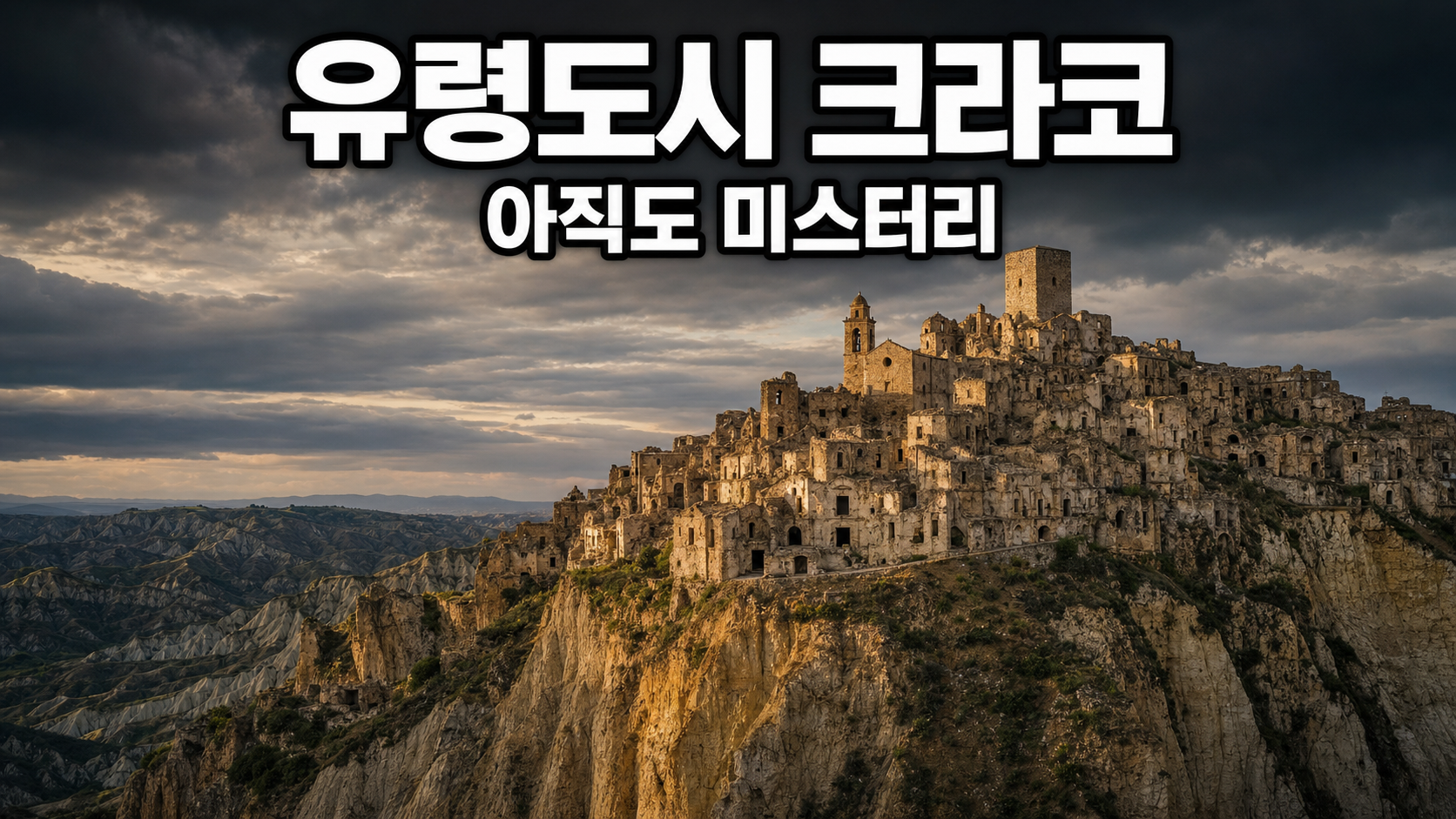 이탈리아 크라코: 절벽 위 통째로 버려진 '유령 마을'의 진짜 사연