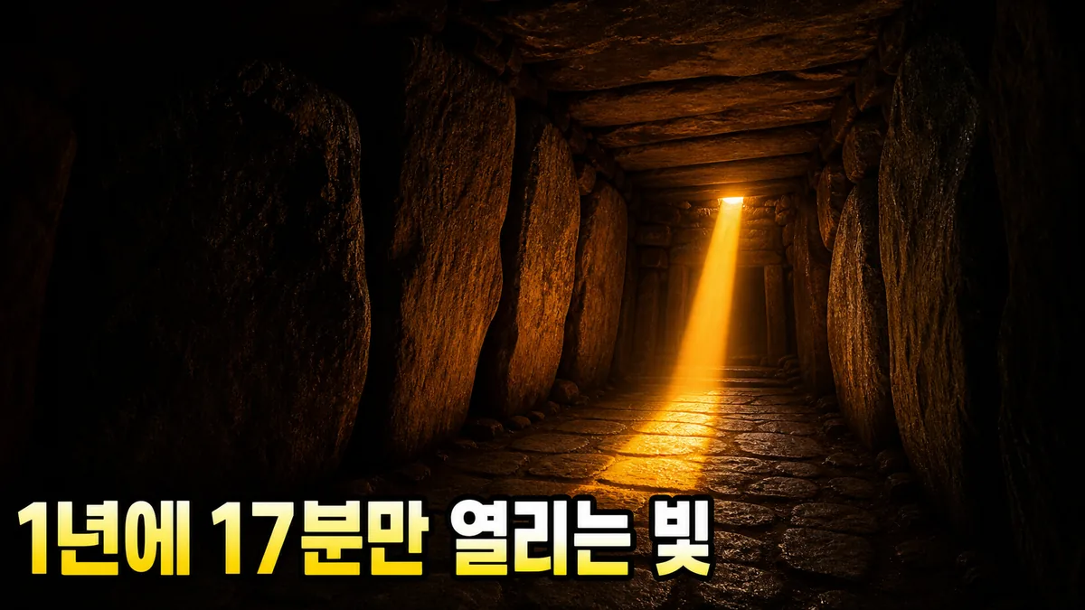 뉴그레인지의 동지 빛줄기는 5천 년 전 더 좁았다