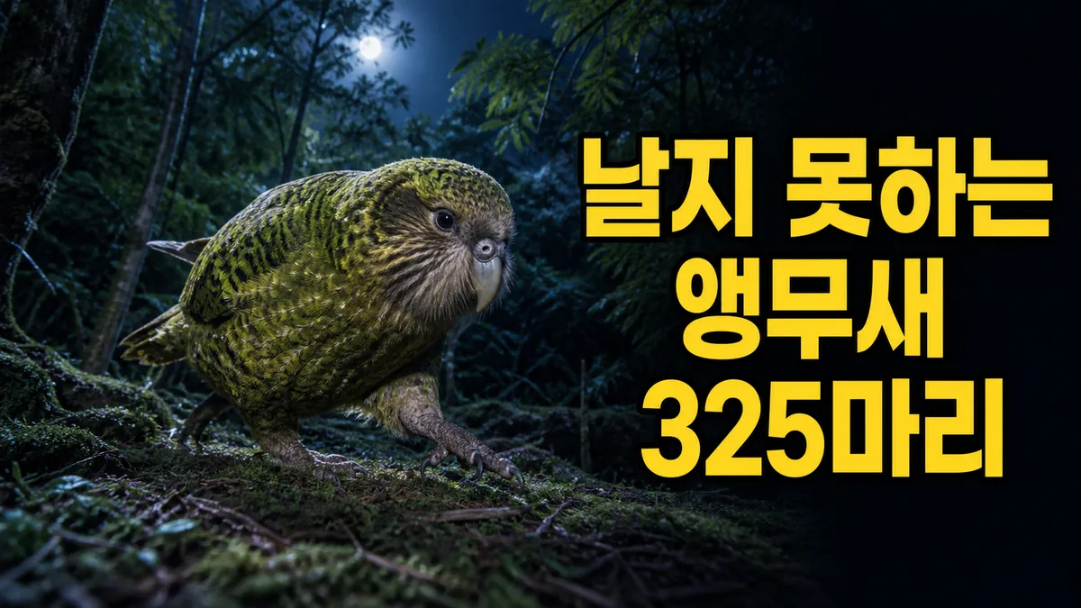 뉴질랜드 카카포가 325마리로 회복기 최다를 기록했다