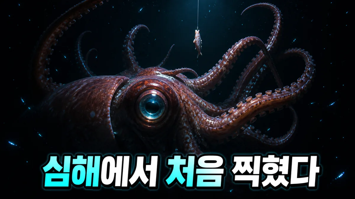 대왕오징어는 2004년 오가사와라 앞바다에서 처음 찍혔다