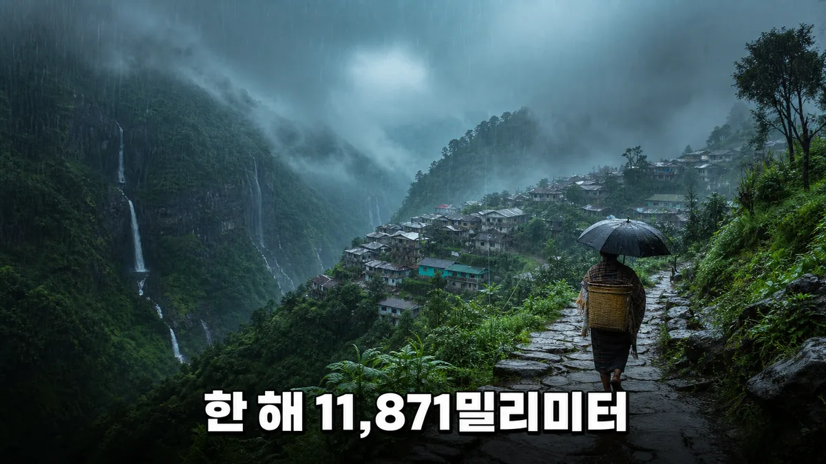 마우시람에는 왜 연 11,871밀리미터가 쏟아질까